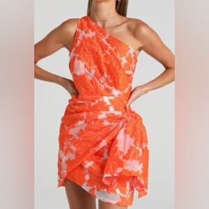 BRAILEY DRESS IN ORANGE FLORAL - Showpo